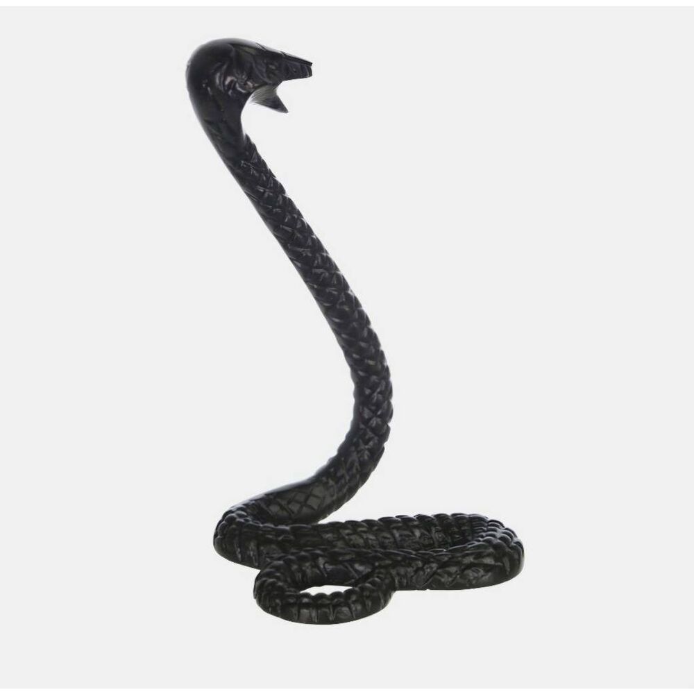 Sagebrook Homes Metal Snake Statue- Black